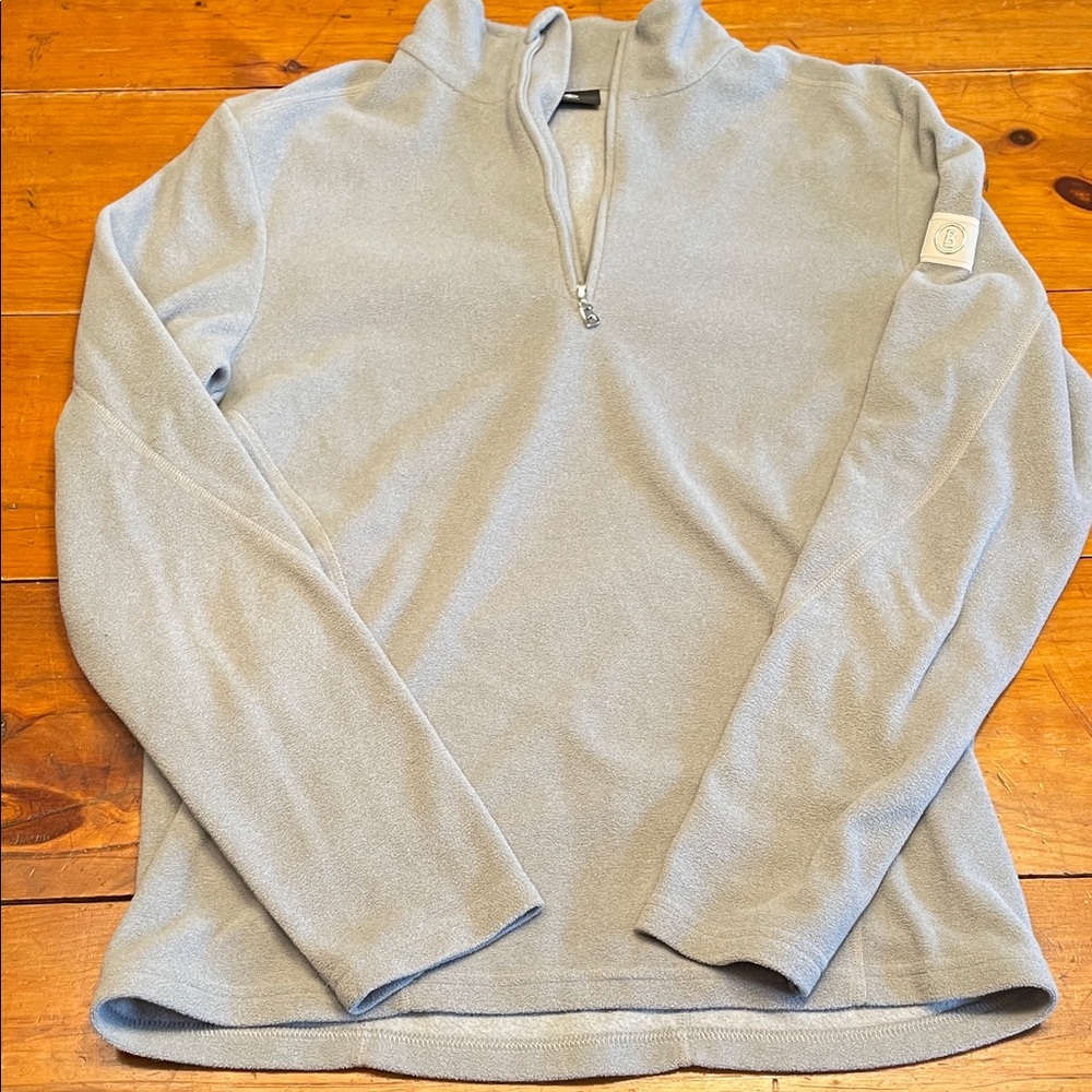 Bogner Light Gray Zip Up Sweater